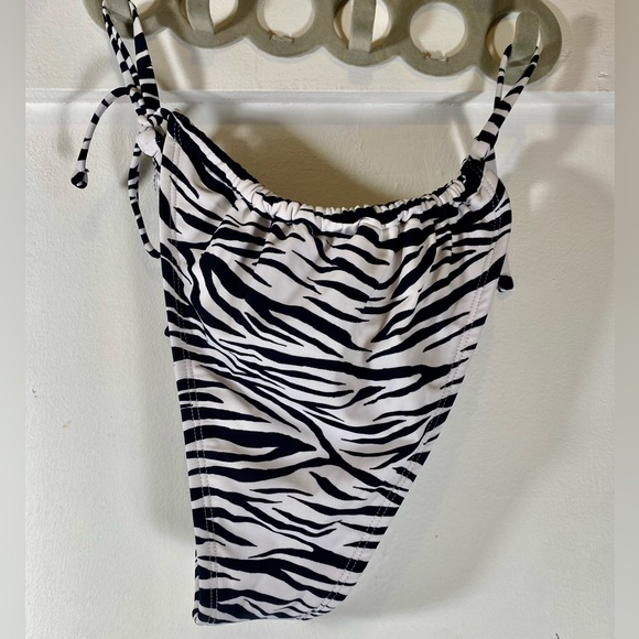 Wild Fable Zebra Print Medium String Bikini Bottoms - Picture 2 of 3